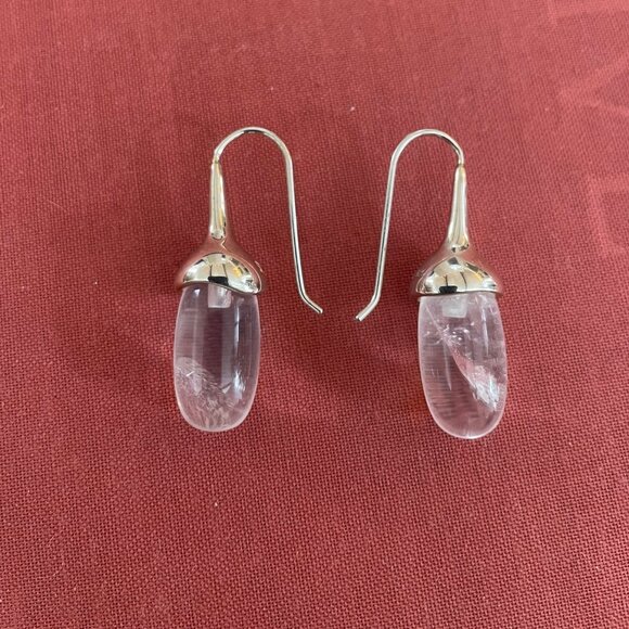 Sophie Buhai Dripping Stone Earrings In Quartz New with Bag - Picture 2 of 3